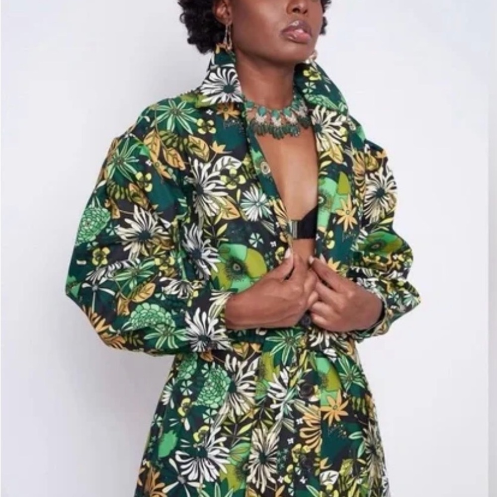 INC International Concepts Floral Trench Coat Belted Long Jacket NWT Size S - Picture 15 of 15